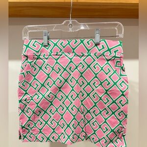 Crown & Ivy Pink and Green Patterned Women's Skort — Size 2